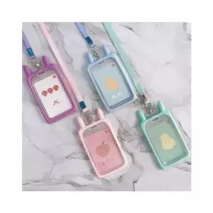 토끼 실리콘 카드홀더 목걸이카드홀더 카드지갑 카드케이스 신분증 사원증