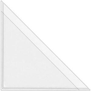 스토어스마트 필 앤 스틱 캘린더 코너 - 투명 플라스틱 4팩 STB1336CL-4