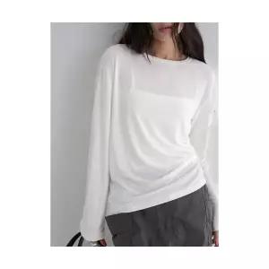 [국내매장정품] 에잇세컨즈 8SECONDS 시어 루즈핏 긴소매 티셔츠 - 아이보리 325841LY20 176100