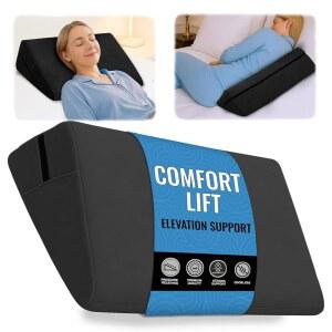 수면을 위한 소코로 침대 웨지 베개, 삼각형 베개 웨지, 산성 역류, 거드, 후 허리 지지대, 임신을 위한 바디 포지셔너, 성인, 노인부터 머리, 무릎, 다리, 검은색까지 올립니다