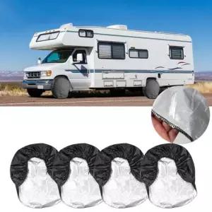 자동차 장기주차 타이어 커버 방진방수 캠핑카 L 4PCS 차량 타이어커버 장기보관 4개입