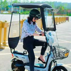 전동 스쿠터 캐노피 블랙 어르신 그늘막 차양막 덮개 비가림막 지붕