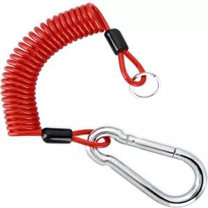 Nilight 브레이크어웨이 트레일러 케이블 헤비 듀티 스테인리스 스프링 견인 코일 와이어 6피트 안전