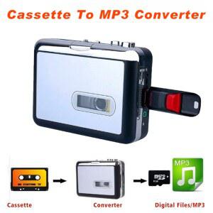 카세트 USB 테이프 음악 오디오 플레이어 MP3 변환기 캡처 녹음기 플래시 드라이브 PC 없음
