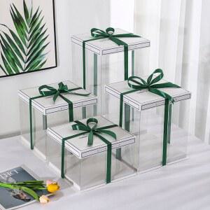 투명 케이크 상자 5 배달 종이컵 케 1구 5CM 머핀상자 50개 포장박스 10개