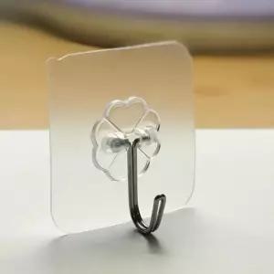 접착고리 벽걸이행거 투명후크 다용도걸이 다용도걸이 타공판걸이