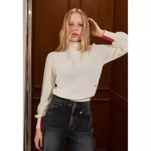 에고이스트 [BL] 캐시 울혼용 터틀 니트탑 ER4OKL06 365329