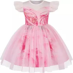 여자 들 마렌디 마녀 코스튬 핑크 분홍색 블랙 원피스 할로윈 툴레 메시