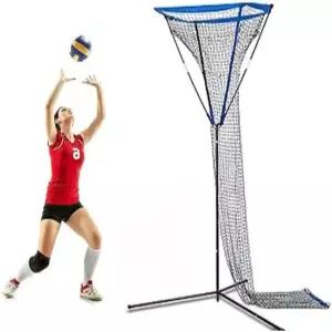 배구 트레이닝 네트 그물망 조절가능 높이/각도 실내/외에 다용도로 사용가능하며 서빙 스파이크 연습