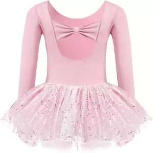자클로트르 걸스 발레 긴팔 스커트와 투투스 스커트 댄스 원피스 발레리나 의상