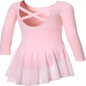 소녀들 DIPUG 발레 레오타드 댄스 긴팔 소녀들의 원피스