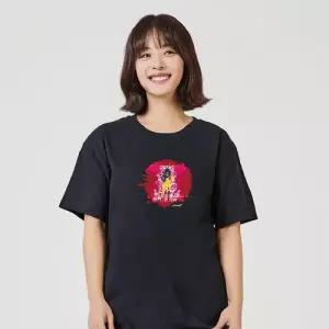 키밍 MUSIC 그래픽 반팔티 캐쥬얼 W76843B