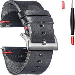 남성 토르볼로 가죽 시계줄 이탈리안 버터로 퀵 릴리스 빈티지 교체 랩 18mm 20mm 22mm