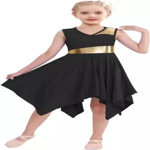 소녀 예배 엘리도어 찬양 춤 오버레이 튜닉스 전례 교회 원피스 불규칙한 흐름의 서정적인 댄서 의상