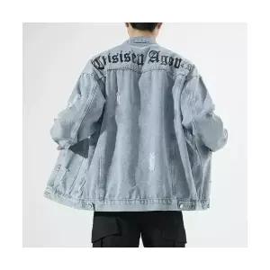 남자 청자켓 가을 겨울 찢어진 데님 코트 트렌디 재킷 상의 원픽4