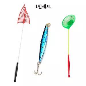 산천어축제 얼음낚시 견지대 1인세트 송어 빙어 채비