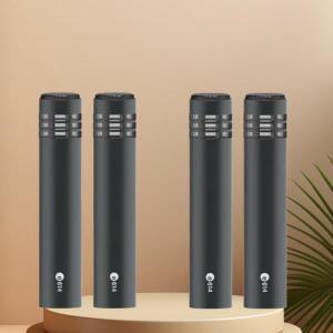 4개 614 슈퍼카디오이드 콘덴서 마이크 XLR 커넥터 악기 녹음용 키트