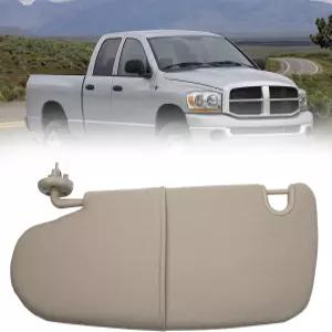 다스베칸 그레이 왼쪽 운전석 사이드카 선바이저 W O 미러 닷지 램 1500 2500 3500 2002 2003 2004 2005