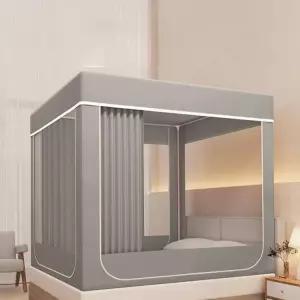 사각난방텐트 침대위 난방용 보온 실내 사각 방풍 바닥있는