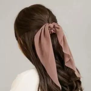 엔젤슈슈쉬폰롱리본곱창밴드(핑크)해오머리끈 머리끈 리본머리끈 헤어슈슈 스크런치 곱창밴드