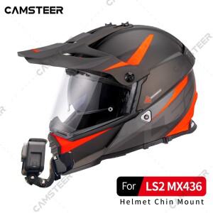 LS2 MX436 헬멧 맞춤형 알루미늄 턱 마운트  고프로호환 히어로 12 11 10 9 인스타 360 X4 X3 에이스 DJI호