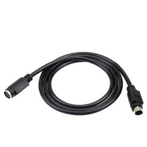 PLC 케이블 남성-남성 S 터미널 MD8 미니 소형 Din 8 핀 커넥터 둥근 머리 순수 구리 니켈 도금 데이터 통