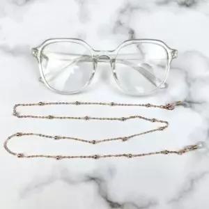 체인 안경 스트랩 목줄 로즈골드 패션 안경줄 (WFK93FO)