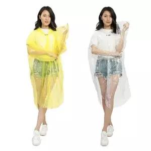 일회용 방수 우의 야외 활동 여행 휴대 경량 간편 (WFK9FOE)