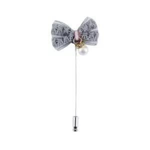 진주 리본 부토니에 WE12A55