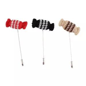 뜨개사탕 꽃 부토니에 WDD80EC