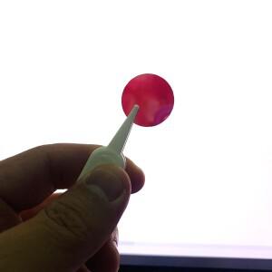 크기 라운드 조각 660nm ir 좁은 밴드 패스 필터 유리 대역폭 OD4