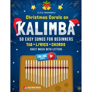 Kalimba I의 크리스마스 캐롤 50 초보자를 위한 쉬운 노래: Kalimba를 큰 책 C 17 Keys I 온라인 오디오: 좋아하는 악기로 악보를 연주하는 기본 ... 음악)