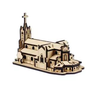 명동 성당 DIY 조립 만들기 나무 건축물 퍼즐 미니