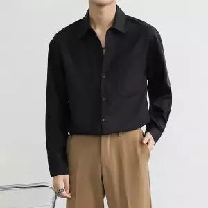 고품질 기본 포켓 와이셔츠 남자 링클프리 세미 오버핏 3컬러 (WFK9YR0)