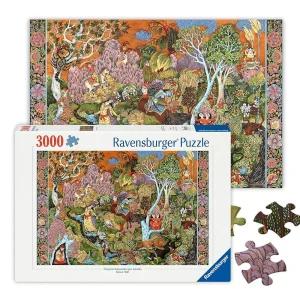 Ravensburger - Garden of Sun 표지판 3000피스 직소 퍼즐 대담하고 생생한 색상 조디악 심볼의 복잡한 변
