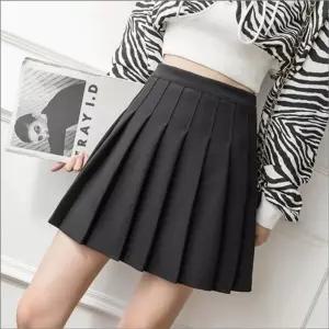 A라인 주름치마 모직 여자 겨울 테니스스커트 플리츠 4컬러