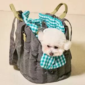 강아지숄더백 반려견산책가방 강아지겨울가방
