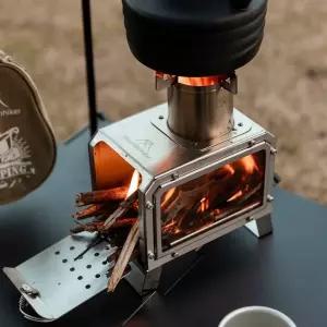 미니화목난로 가정용 히터난로 접이식 화목 펜션