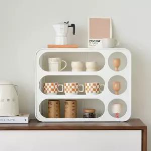 머그컵 수납장 다용도 정리함 선반 주방 정리대 인테리어
