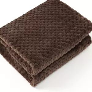 싸다월드컵 극세사 무릎담요(70X100CM) (브라운) 학생 무릎담요