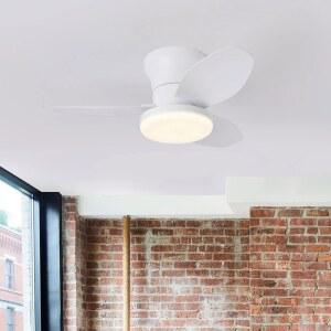 천정형 선풍기 실링팬 25인치 설치 조명 식당 주방용 침실 LED 거실 하얀색 DYI