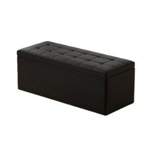 대형 가죽스툴 수납용 5개 직사각형 쿠션 가구 수납 120x40x40 5in1