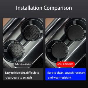 혼다 시빅 핏 CRV 어코드 재즈 HRV 스텝왜건 프렐류드 인사이트 오디세이 CRZ호환  2개 자동차 컵홀더 매트