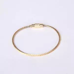 키링부자재 와이어 키링 골드