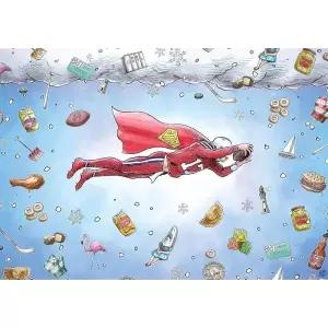 Buffalo Games Vortex - 500피스 겨울 직소 퍼즐 성인용 축제 휴일 정밀 컷 피스 크리스마스 아트워크 편안