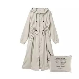 세트 레인코트 파우치 정품 베이지 일본 2WAY 여성용 (WFKAD5M)