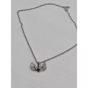 미국 비비안 웨스트우드 스타일 진주 목걸이 및 팔찌 세트 은색 참 317716492053