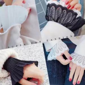 wholesale 페이크 레이스 쉬폰 레이어드 페이크카라 소매 커프스 29WB2EC6CO