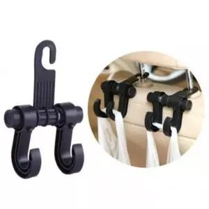 차량용 가방걸이 더블후크 마스크 봉지 가방 우산 쓰레기봉지 헤드레스트 다용도 후크 걸이