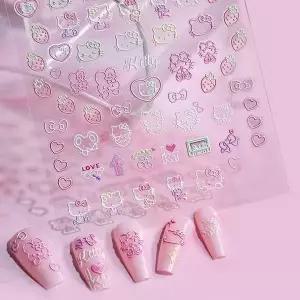 고품질 올록볼록 엠보스티커 귀욤 도톰스티커 3D네일스 포인트네일 (WFKANJU)